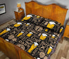 Load image into Gallery viewer, Craft Beer Print Pattern Bed Set Quilt-grizzshop