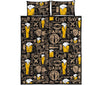 Load image into Gallery viewer, Craft Beer Print Pattern Bed Set Quilt-grizzshop