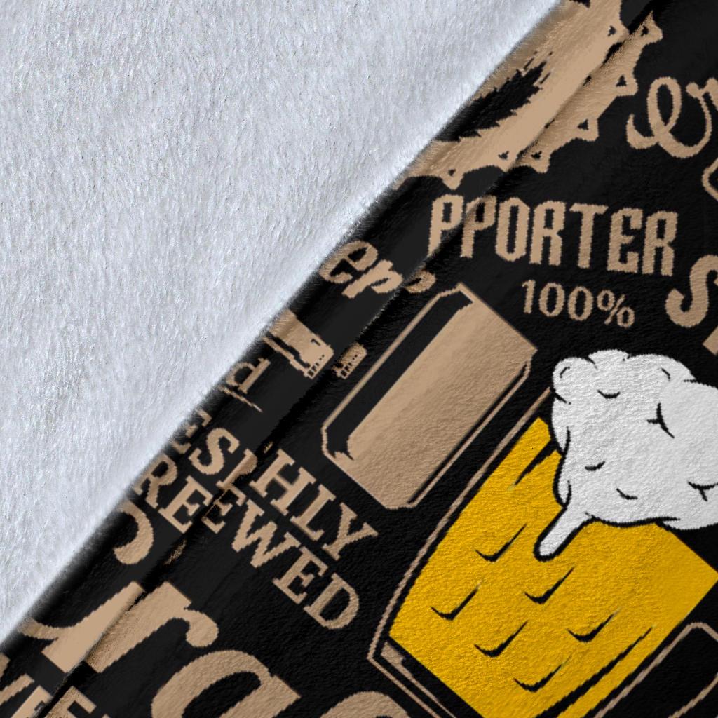 Craft Beer Print Pattern Blanket-grizzshop