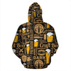 Craft Beer Print Pattern Men Women Pullover Hoodie-grizzshop