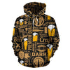 Craft Beer Print Pattern Men Women Pullover Hoodie-grizzshop