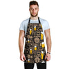 Craft Beer Print Pattern Men's Apron-grizzshop