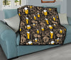 Craft Beer Print Pattern Quilt-grizzshop