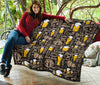 Craft Beer Print Pattern Quilt-grizzshop