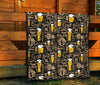 Craft Beer Print Pattern Quilt-grizzshop