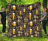 Craft Beer Print Pattern Quilt-grizzshop