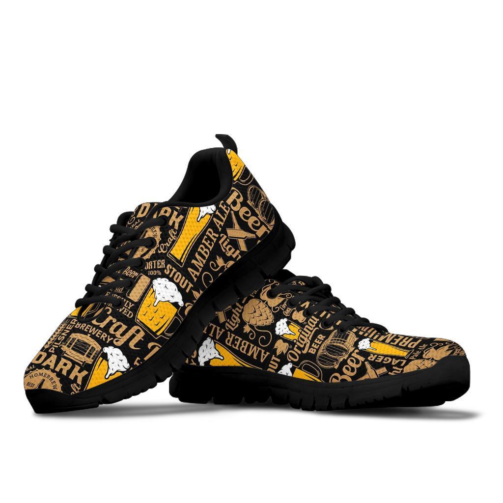 Craft Beer Print Pattern Sneaker Shoes For Men Women-grizzshop