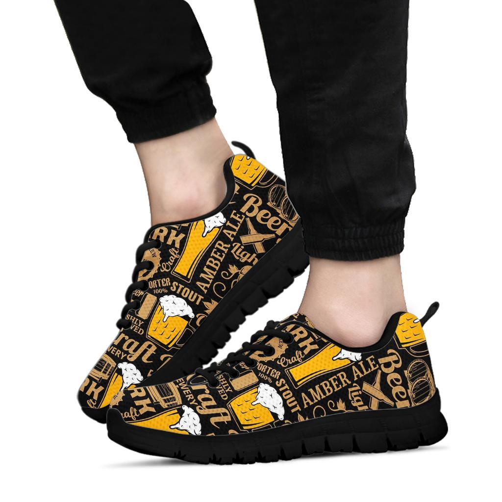 Craft Beer Print Pattern Sneaker Shoes For Men Women-grizzshop
