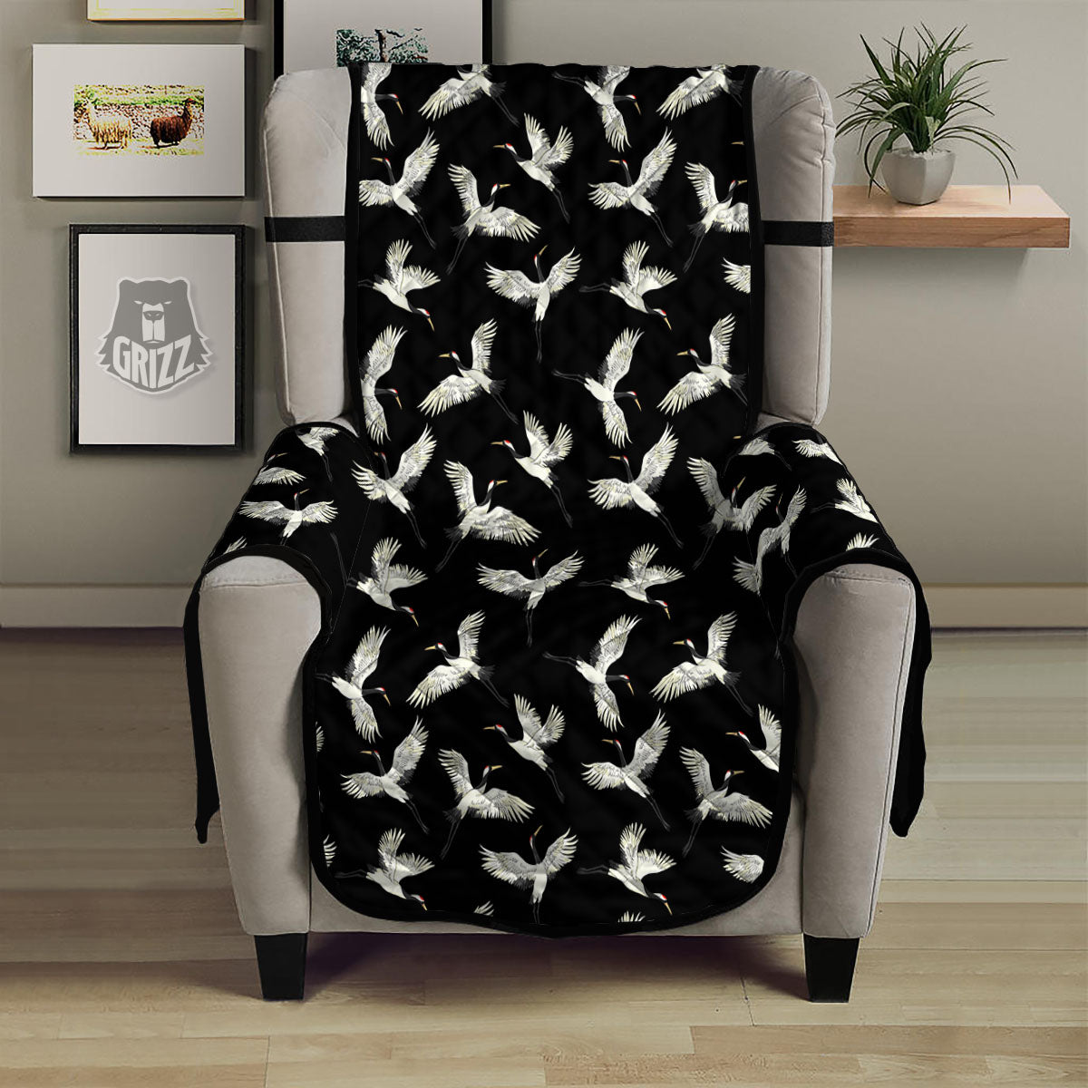 Bird discount print armchair