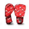 Crane Bird Japanese Print Pattern Boxing Gloves-grizzshop