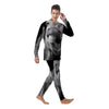 Crazy Donkey White And Black Print Men's Pajamas-grizzshop