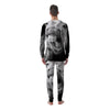 Crazy Donkey White And Black Print Men's Pajamas-grizzshop