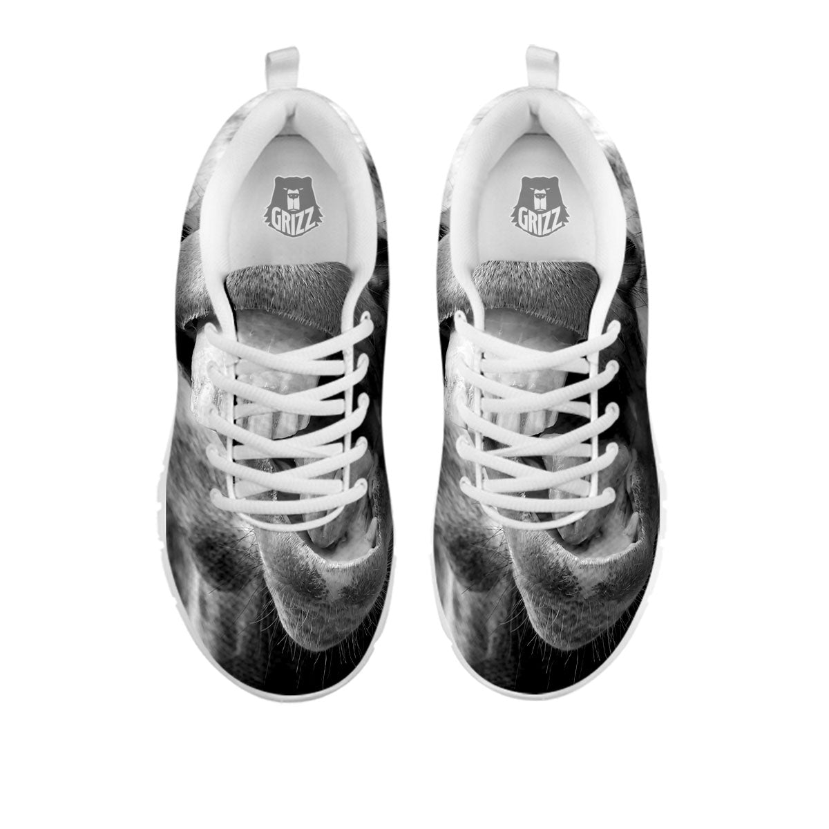 Crazy Donkey White And Black Print White Sneaker-grizzshop