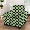 Cream And Black Polka Dot Armchair Cover-grizzshop