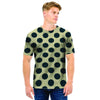 Cream And Black Polka Dot Men T Shirt-grizzshop