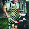 Cream And Black Polka Dot Men's Apron-grizzshop