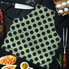 Cream And Black Polka Dot Men's Apron-grizzshop