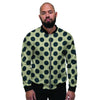 Cream And Black Polka Dot Men's Bomber Jacket-grizzshop