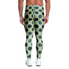 Cream And Black Polka Dot Men's Leggings-grizzshop