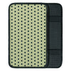 Cream And Black Polka Dot Print Car Console Cover-grizzshop