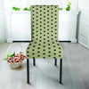 Cream And Black Polka Dot Print Chair Cover-grizzshop