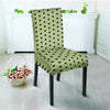 Cream And Black Polka Dot Print Chair Cover-grizzshop