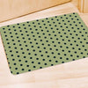 Cream And Black Polka Dot Print Door Mat-grizzshop