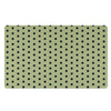 Cream And Black Polka Dot Print Door Mat-grizzshop