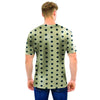 Cream And Black Polka Dot Print Men T Shirt-grizzshop