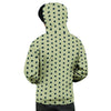 Cream And Black Polka Dot Print Men's Hoodie-grizzshop