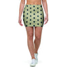 Cream And Black Polka Dot Print Mini Skirt-grizzshop