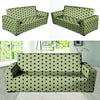 Cream And Black Polka Dot Print Sofa Cover-grizzshop