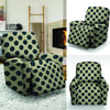 Cream And Black Polka Dot Recliner Cover-grizzshop