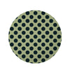 Cream And Black Polka Dot Round Rug-grizzshop