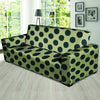 Cream And Black Polka Dot Sofa Cover-grizzshop