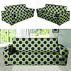 Cream And Black Polka Dot Sofa Cover-grizzshop