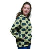 Cream And Black Polka Dot Women's Hoodie-grizzshop