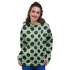 Cream And Black Polka Dot Women's Hoodie-grizzshop