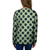 Cream And Black Polka Dot Women's Sweatshirt-grizzshop