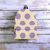 Cream And Brown Polka Dot Backpack-grizzshop