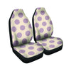 Cream And Brown Polka Dot Car Seat Covers-grizzshop