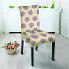 Cream And Brown Polka Dot Chair Cover-grizzshop