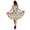 Cream And Brown Polka Dot Dress-grizzshop