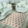 Cream And Brown Polka Dot Floor Mat-grizzshop