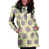 Cream And Brown Polka Dot Hoodie Dress-grizzshop