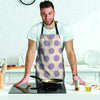 Cream And Brown Polka Dot Men's Apron-grizzshop