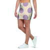 Cream And Brown Polka Dot Mini Skirt-grizzshop