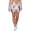 Cream And Brown Polka Dot Mini Skirt-grizzshop