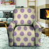 Cream And Brown Polka Dot Recliner Cover-grizzshop