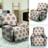 Cream And Brown Polka Dot Recliner Cover-grizzshop